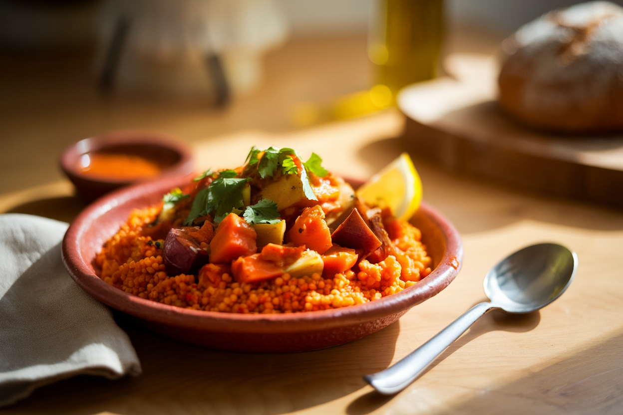 🍛 קוסקוס תוניסאי מסורתי – עם ירקות, בשר וטעם של בית